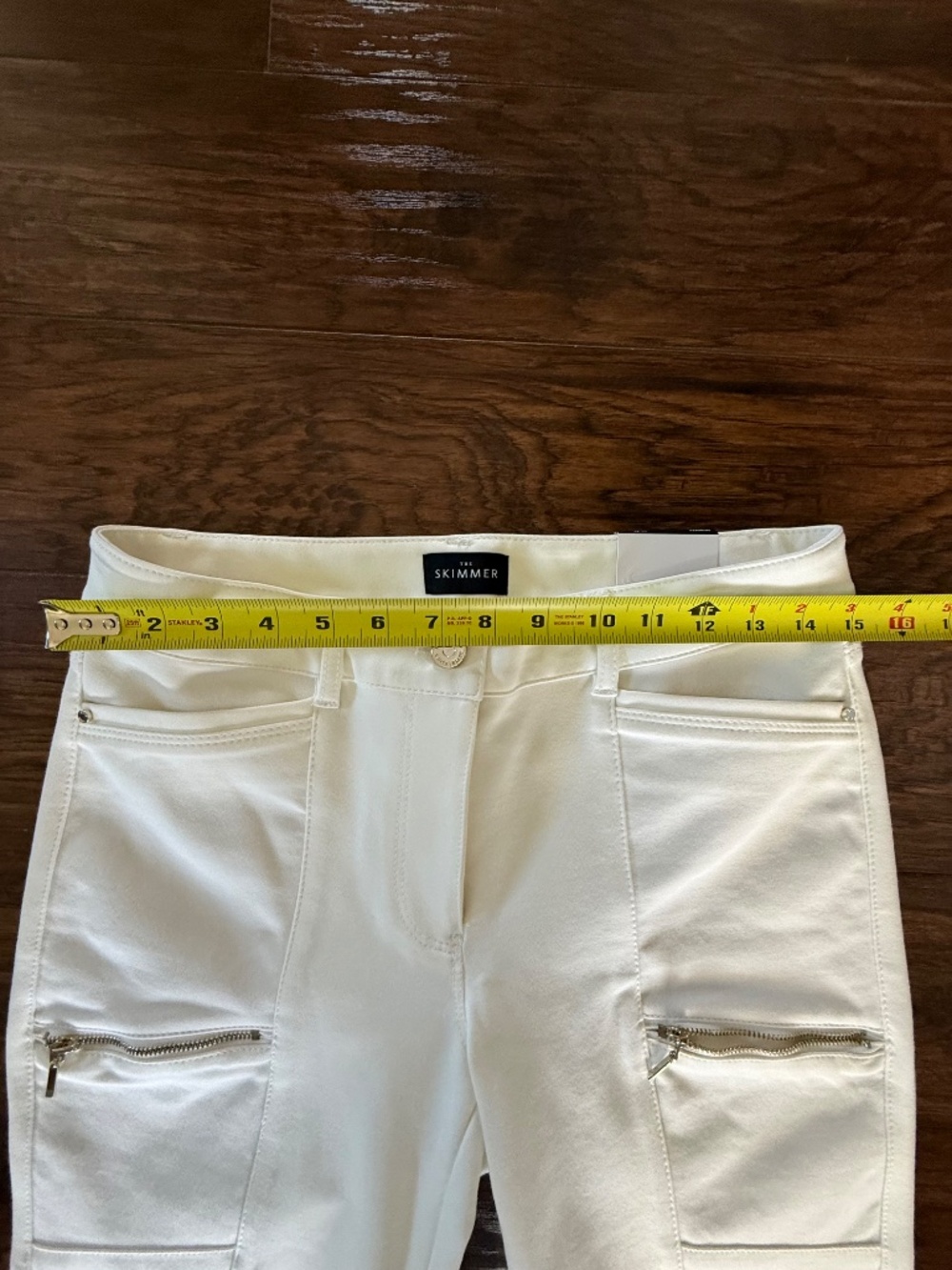 WHBM The Ponte Skimmer Ecru Pants Size 6R NWT Stretch Ankle Slim - Picture 6 of 12